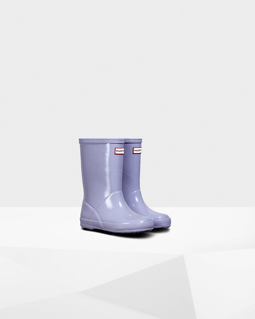 Kids Rain Boots - Hunter Original First Classic Gloss (87JHFKAWO) - Purple